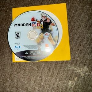 Sony Madden NFL 11 PS3 Game with Yellow Sleeve